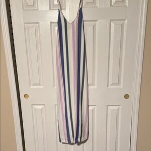 Striped Multicolor Maxi Dress